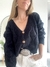 Cardigan Corto Orion Negro - comprar online