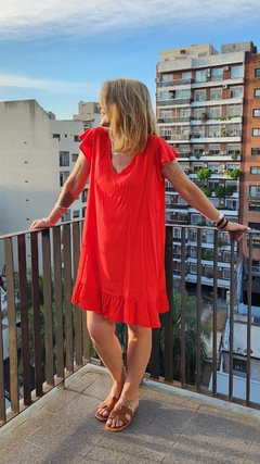 VESTIDO CORTO LISO - Rubi Sol Showroom