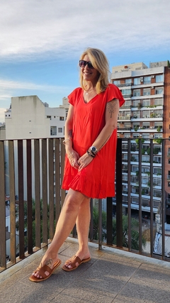 VESTIDO CORTO LISO - tienda online