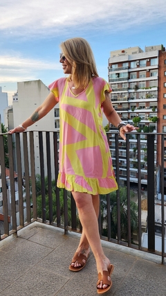 VESTIDO CORTO ESTAMPADO - tienda online