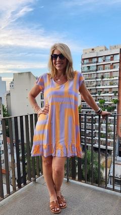 VESTIDO CORTO ESTAMPADO - comprar online