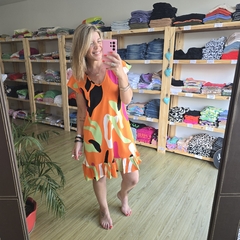 VESTIDITO LINO ESTAMPADO - comprar online