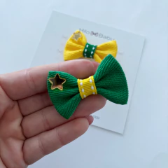Laço Brasil Estrela Presilha antideslizante (valor unitário) - Hilo Baby