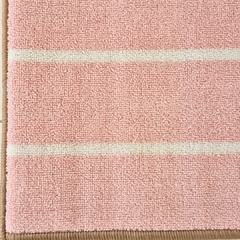Alfombra Rayas Rosa - Tienda Mini