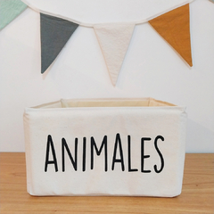 Contenedor Rectangular Rotulado Animales