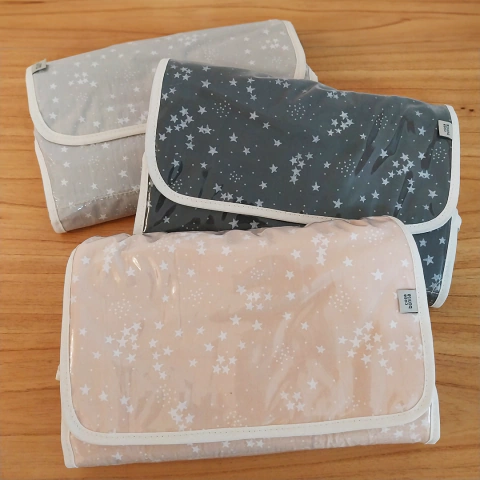 Cambiador Plegable Plastificado Estrellitas