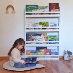 Biblioteca Leon Laqueado Blanco - comprar online