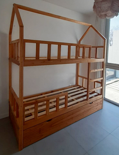 Cama Cucheta Casita Con Carro Cama