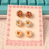 Mini Donuts | 3 Pares | Aretes | Earrings