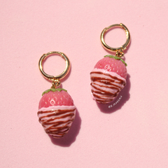 Fresas con Chocolate aretes en internet