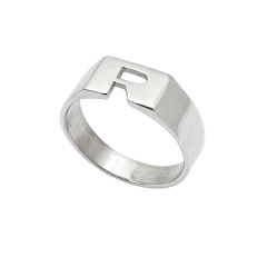 Anillo Inicial Calado - Modelo 1 Letra - API01 en internet