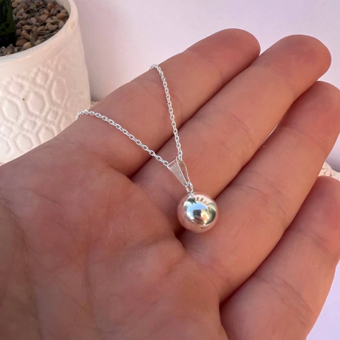 Dije bola de plata grande - DIES010 - comprar online
