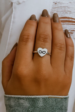 Anillo Corazón Infinito - Plata 925- AP03 en internet