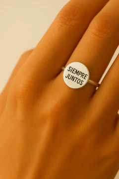 Anillo TODO PASA en Plata 925 | Grabado Láser Circular | Mensaje de Fortaleza - Mirame Un Instante