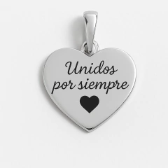 Dije corazon 20mm con grabado laser Personalizado - Plata 925 - DIP14 - tienda online