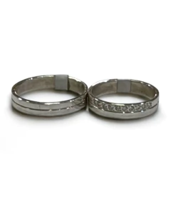 Alianzas Personalizadas de Plata 925-- AN2000 - 4mm - con grabado en internet