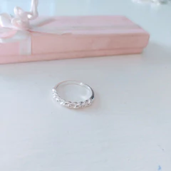 Anillo de Plata 925 Liviano de Importacion con detalle de Cubic AN22