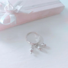Anillo de la Abundancia de Plata 925 Bolitas