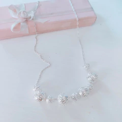 Gargantilla Combinada con bolitas Caladas