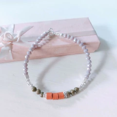 Pulsera Combinada de Piedras, Cristales y Plata