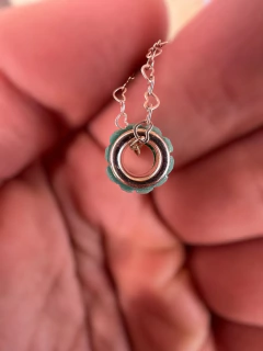 Imagen de Dije Estilo Pandora Chico Verde - Plata 925 con Forma Facetada