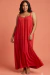 Vestido Longuete Com Detalhe Aplicação