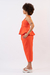 Calça alfaiataria cropped laranja mango - Glam by