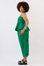 Calça alfaiataria cropped verde garden - comprar online