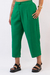Calça alfaiataria cropped verde garden - loja online