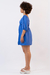 Tunica viscose manga bufante azul luar - comprar online