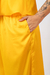 Calça cetim pantalona amarelo solar - Glam by