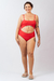 Maio com abertura frente vermelho - Glam by