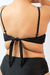 Top meia taça biquini preto - Glam by