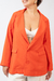 Blazer alfaiataria 2 botões laranja mango na internet