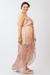 Tunica chiffon com babados estampa chuvas - Glam by