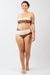 Top biquini bicolor marrom - Glam by