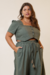 Cropped linho corselet sublime