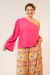 Blusa viscose de um ombro