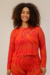 Cropped tule mg longa dança