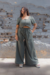 Cropped linho corselet sublime