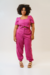 Cropped linho corselet - comprar online