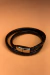 Pulseira Couro Ônix