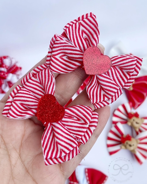 Parzinho listras com coração