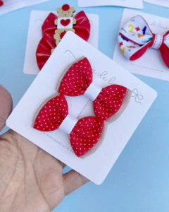 Parzinho escolar Manu mini poá