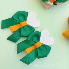 Parzinho coração e lacinho - comprar online