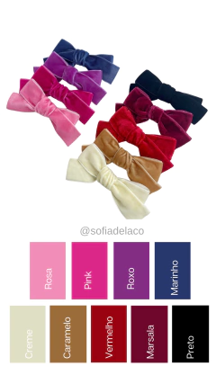 Laço Clarice veludo
