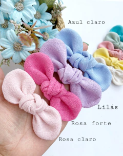 Imagem do Lacinho turbante em linho (pontas arredondadas)