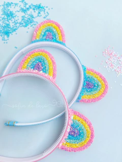 Tiara orelhinhas de urso