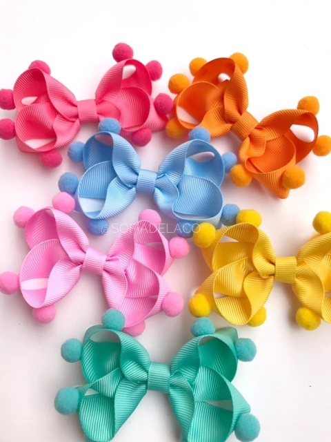 Laço Alice pompons (unidade)