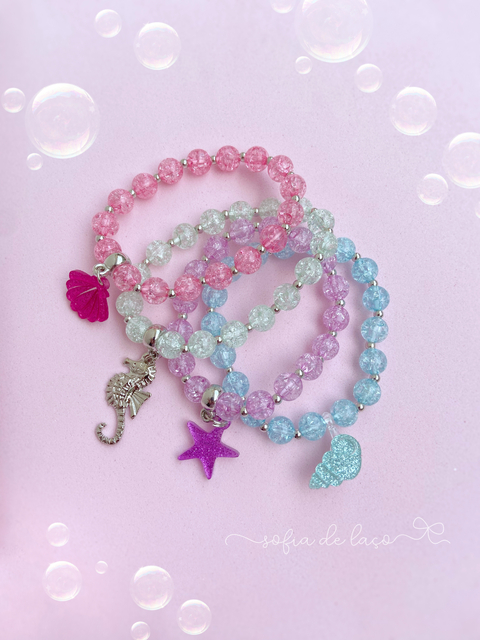 kit pulseiras sereia